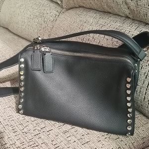 Black purse with studs